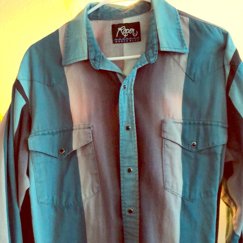 Country and western style, high quality button uo